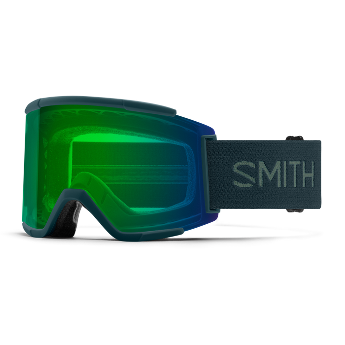 SMITH Squad XL Pacific - ChromaPop Everyday Green Mirror + Storm Blue Sensor Mirror Snow Goggle Snow Goggles Smith 