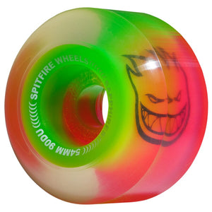 SPITFIRE Sapphire Neon Pink/Green 56mm Skateboard Wheels Skateboard Decks Spitfire 