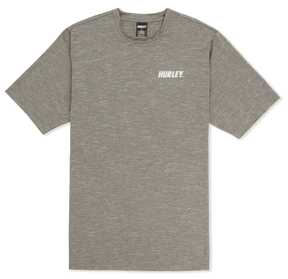 HURLEY H2O-DRI Outback Short Sleeve T-Shirt Stone Grey Men's Short Sleeve T-Shirts Hurley 