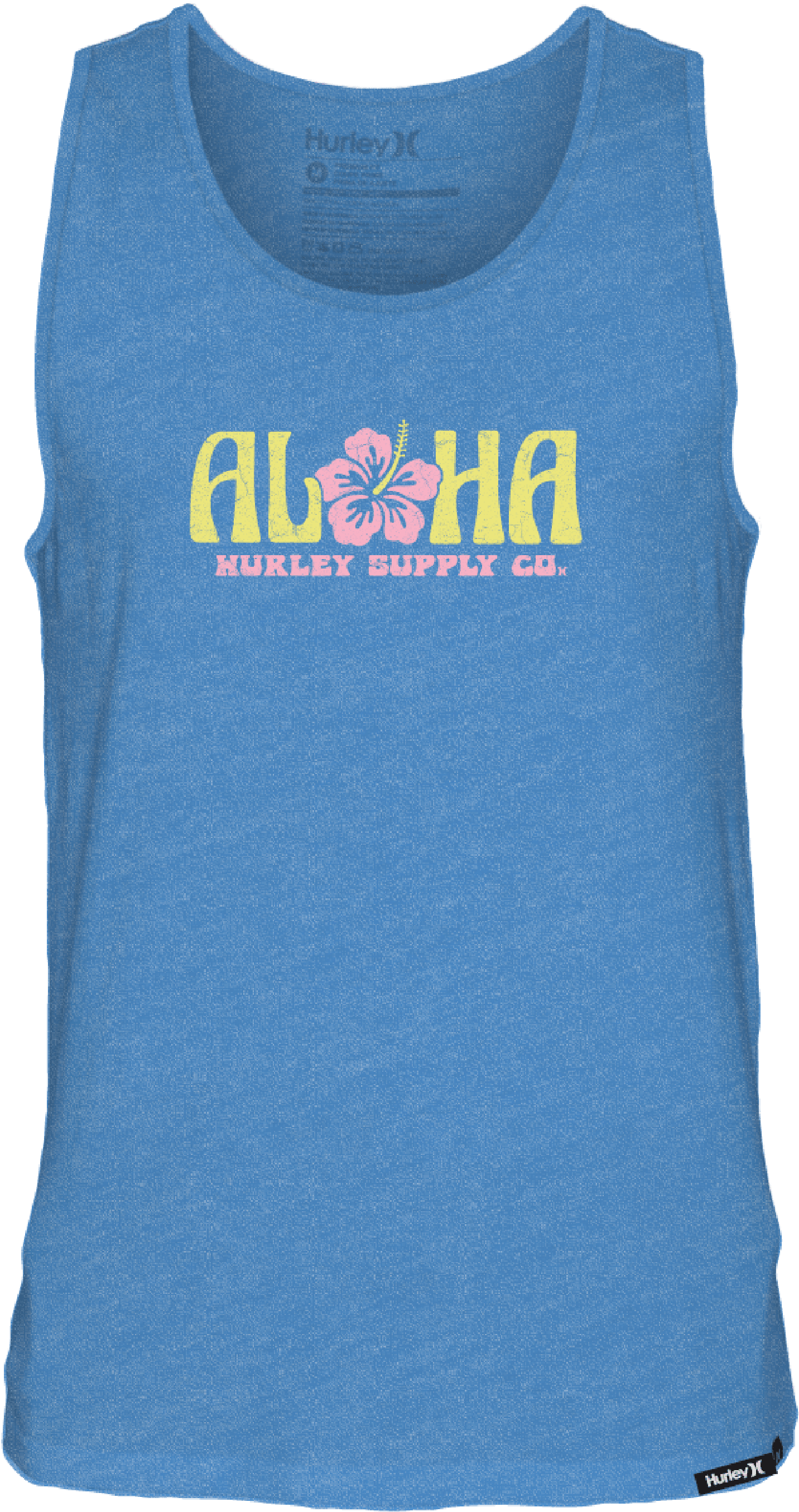 HURLEY Everyday Aloha Tank Top Bliss Blue Heather Men's Tank Tops Hurley 