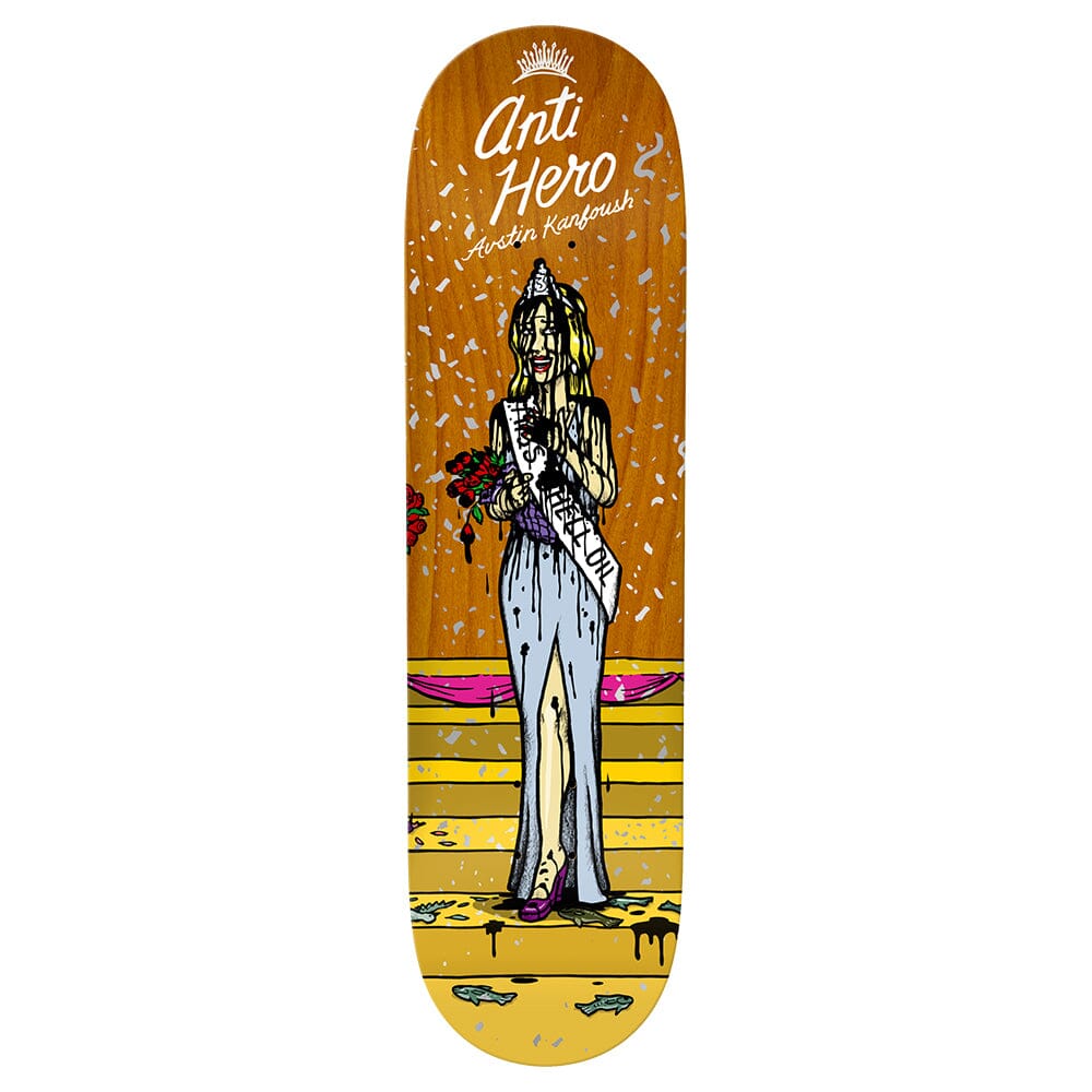 ANTIHERO Miss Corporate Greed Kanfoush 8.25 Skateboard Deck Skateboard Decks Antihero 