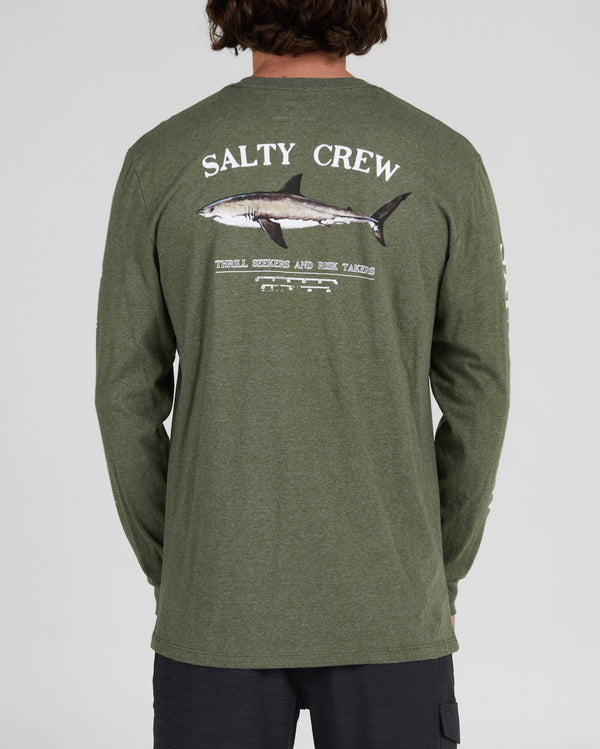 SALTY CREW Bruce Long Sleeve T-Shirt Forest Heather - Freeride