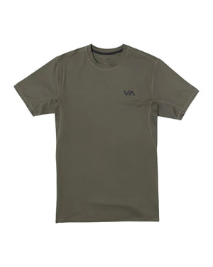 RVCA Sport Vent Performance T-Shirt Olive Men's Short Sleeve T-Shirts RVCA 