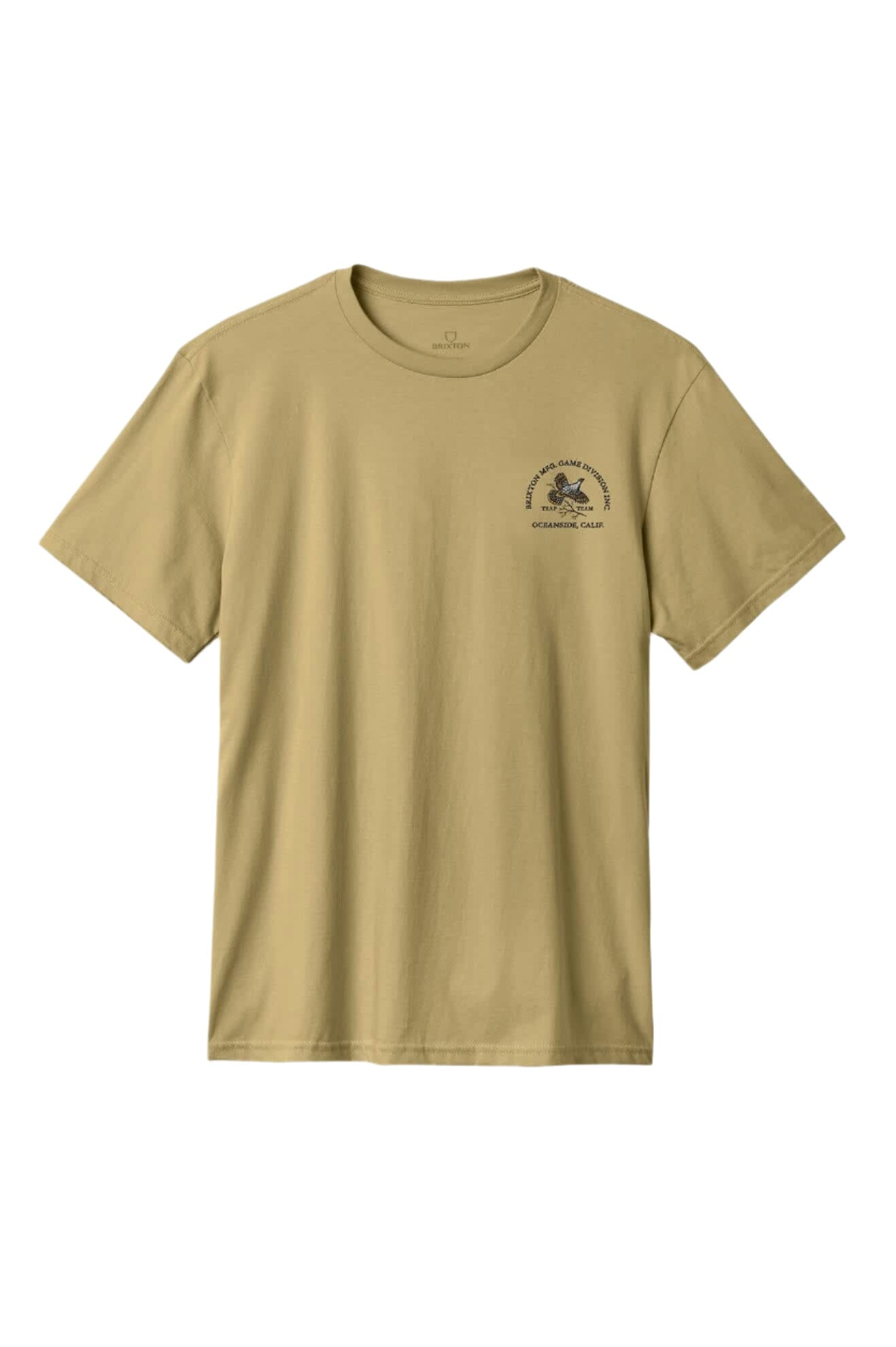 BRIXTON Game T-Shirt Khaki Men's Short Sleeve T-Shirts Brixton 