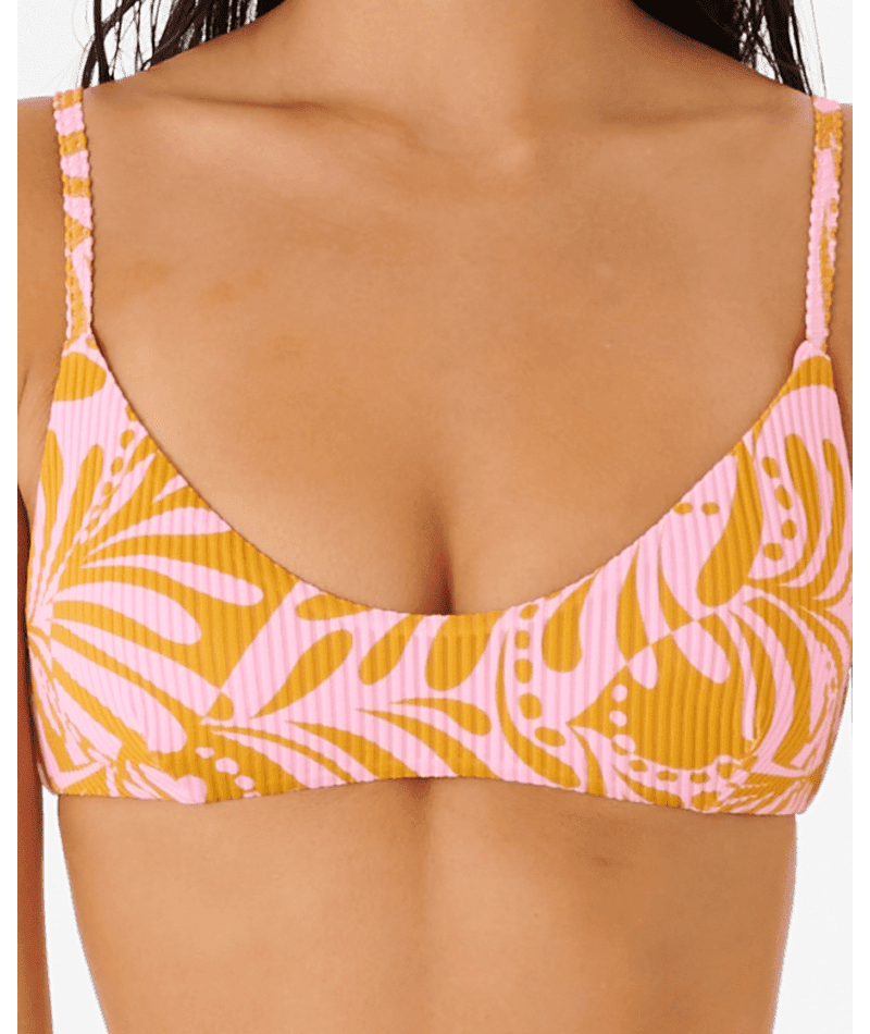 RIP CURL Women's Afterglow Swirl Bralette Bikini Top Pink - Freeride  Boardshop