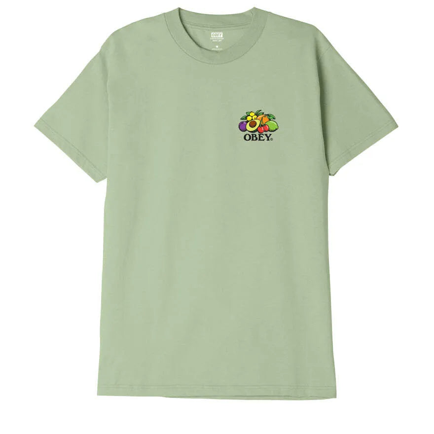 OBEY Bowl of Fruit T Shirt Cucumber Green Green M