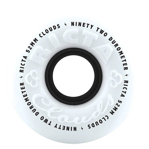 RICTA Clouds Black 92A 52mm Skateboard Wheels Skateboard Wheels Ricta 