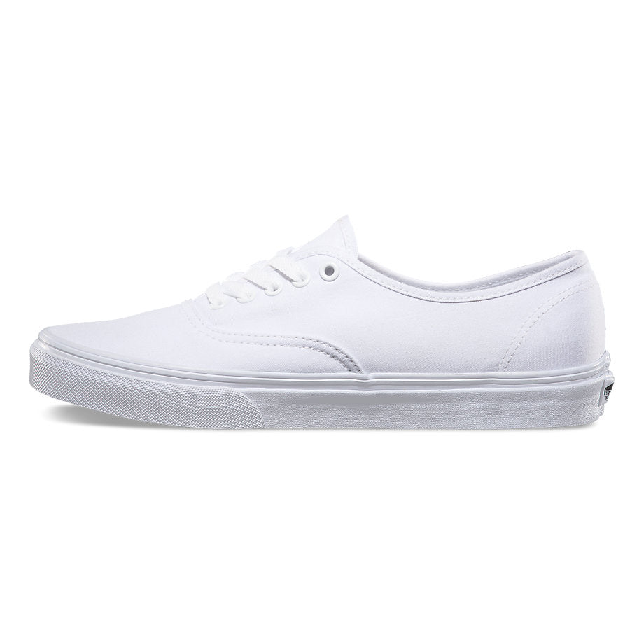 White canvas shoes vans sales
