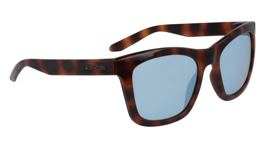 DRAGON Aria Shiny Soft Tortoise Lumalens Sky Blue Ion Sunglasses