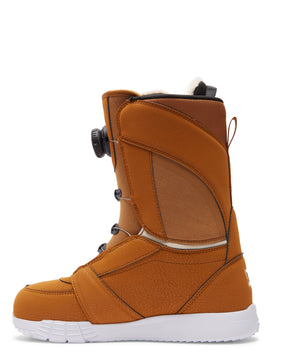 DC Women's Lotus BOA Snowboard Boots Choco Brown/Off White 2023 Women's Snowboard Boots DC 