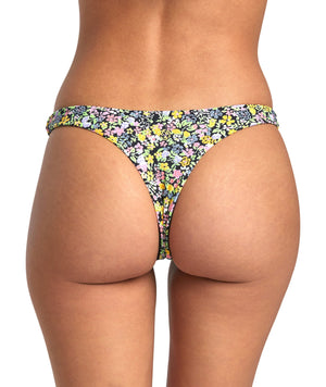 RVCA Women's Flower Field Ultra Skimp French Bikini Bottoms Multi Women's Bikini Bottoms RVCA 