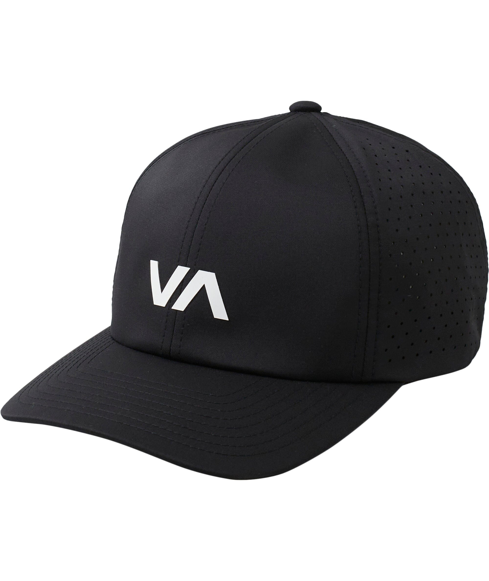 RVCA Vent Perforated Clipback Hat Black Men's Hats RVCA 