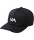 RVCA Vent Perforated Clipback Hat Black Men's Hats RVCA 