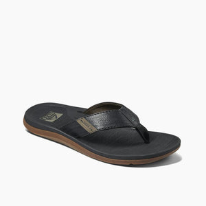 REEF Reef Santa Ana Sandals Black Men's Sandals Reef 