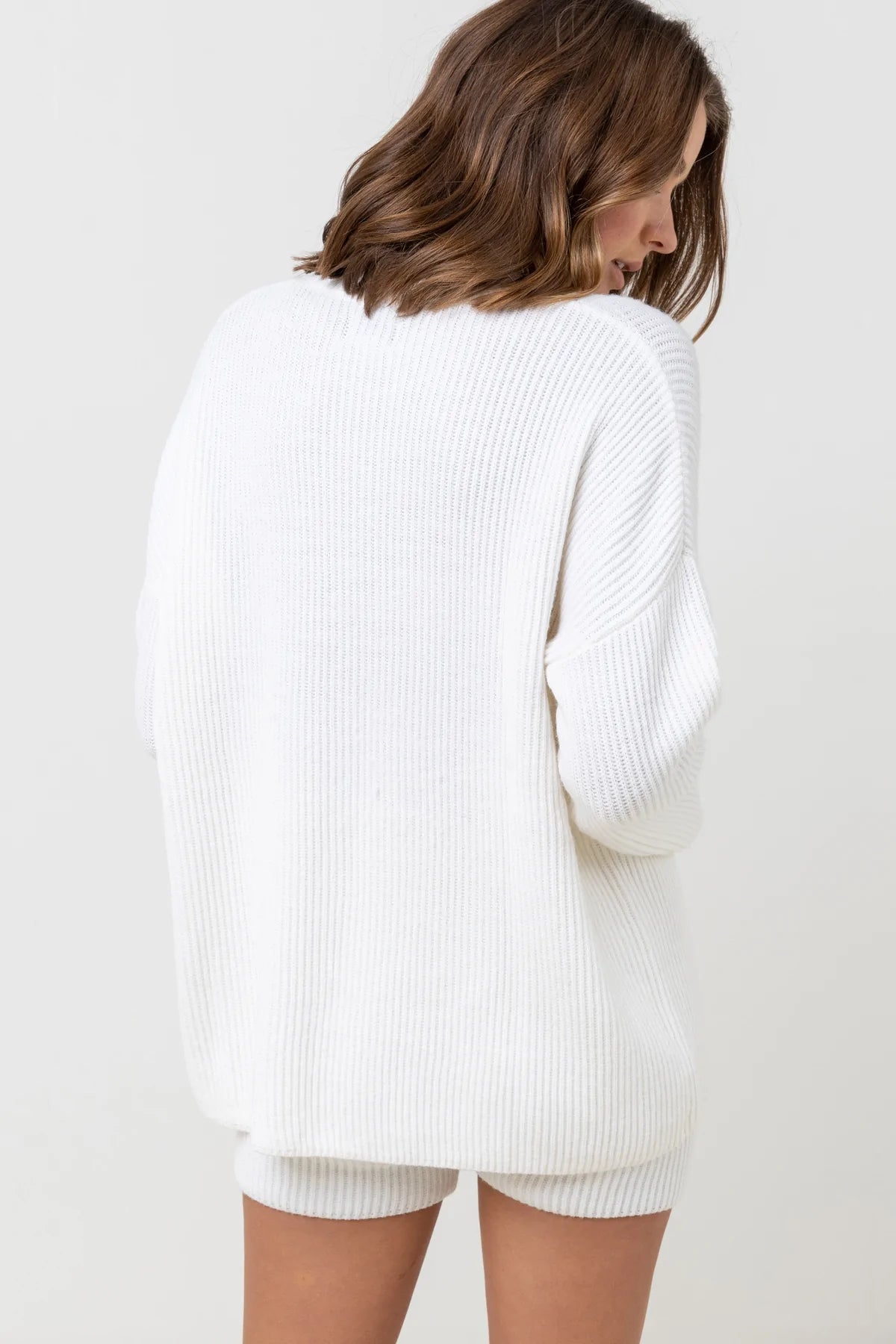 RHYTHM Women s Classic Knit Jumper Cream XS