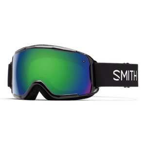 SMITH Youth Grom Black - Green Sol-X Mirror Snow Goggle Youth Snow Goggles Smith 