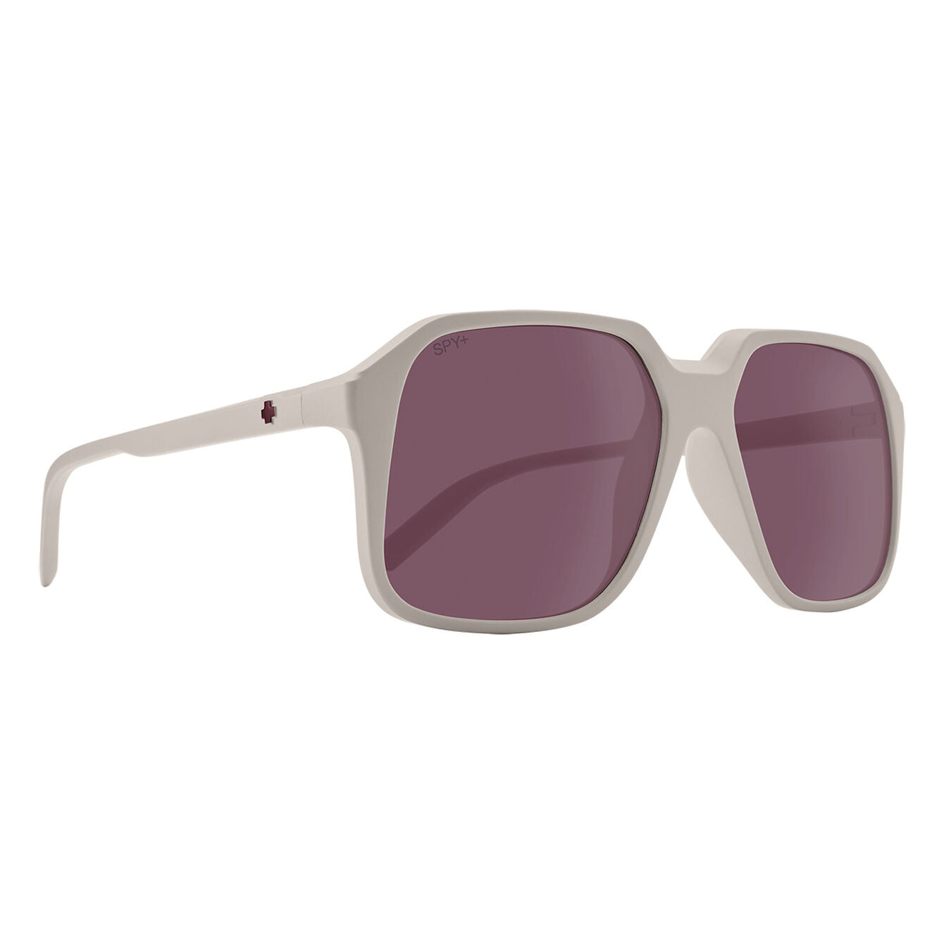 SPY Hot Spot Matte Misty Grey - Merlot Sunglasses