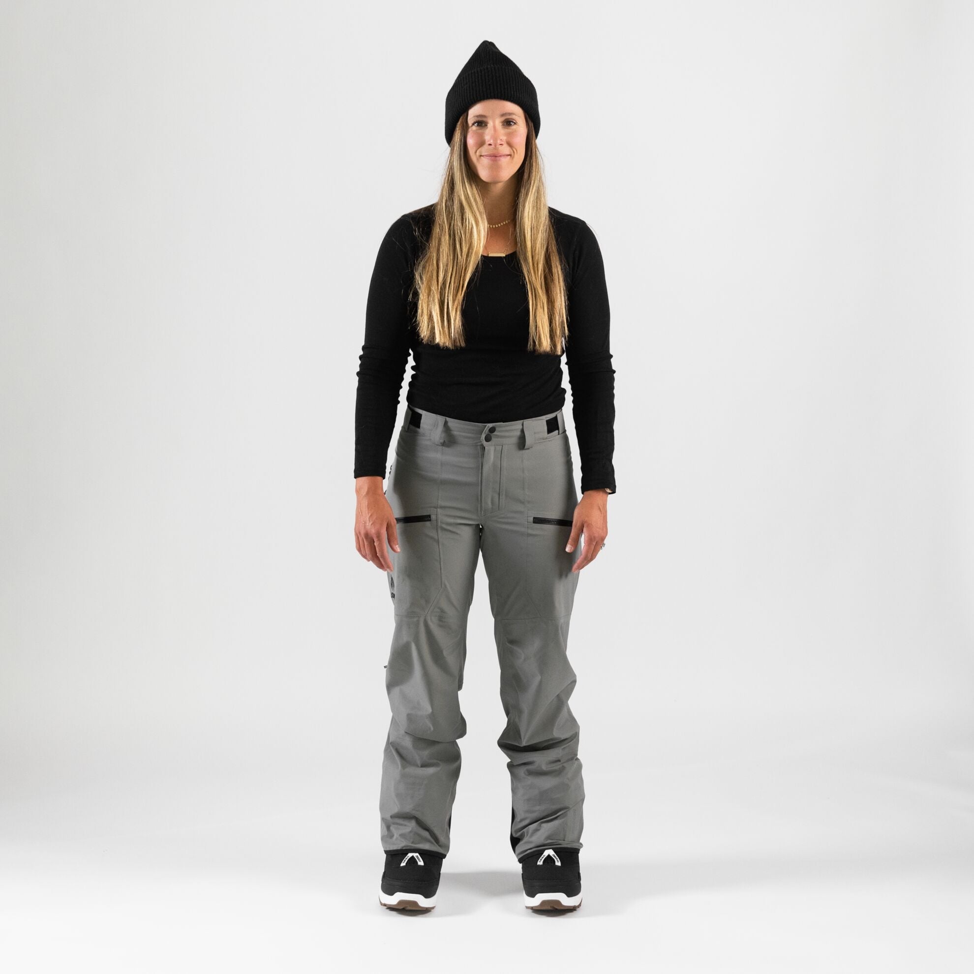 Aayomet Snow Pants Womens High Waist Street Loose Cargo Pants Pockets Jeans  Trousers (Black, S)