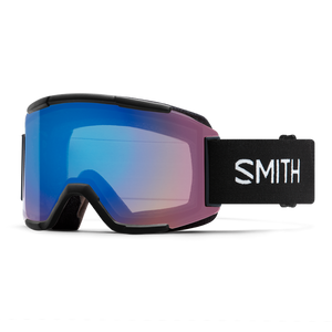 SMITH Squad Black - ChromaPop Storm Rose Flash + Yellow Snow Goggle Snow Goggles Smith 