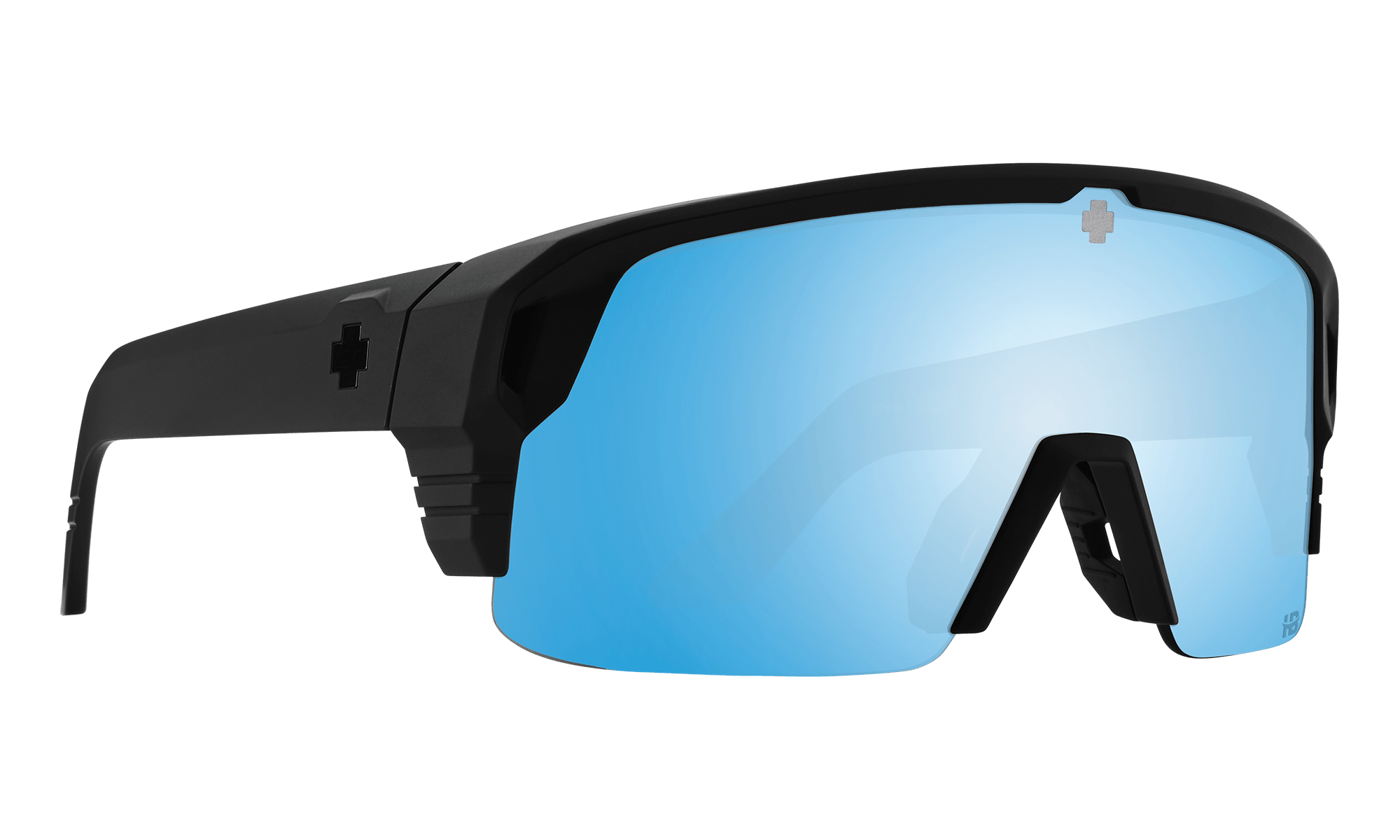 Calcutta RP1BM Raptor Polarized Sunglasses Shiny Black Blue Mirror Lens