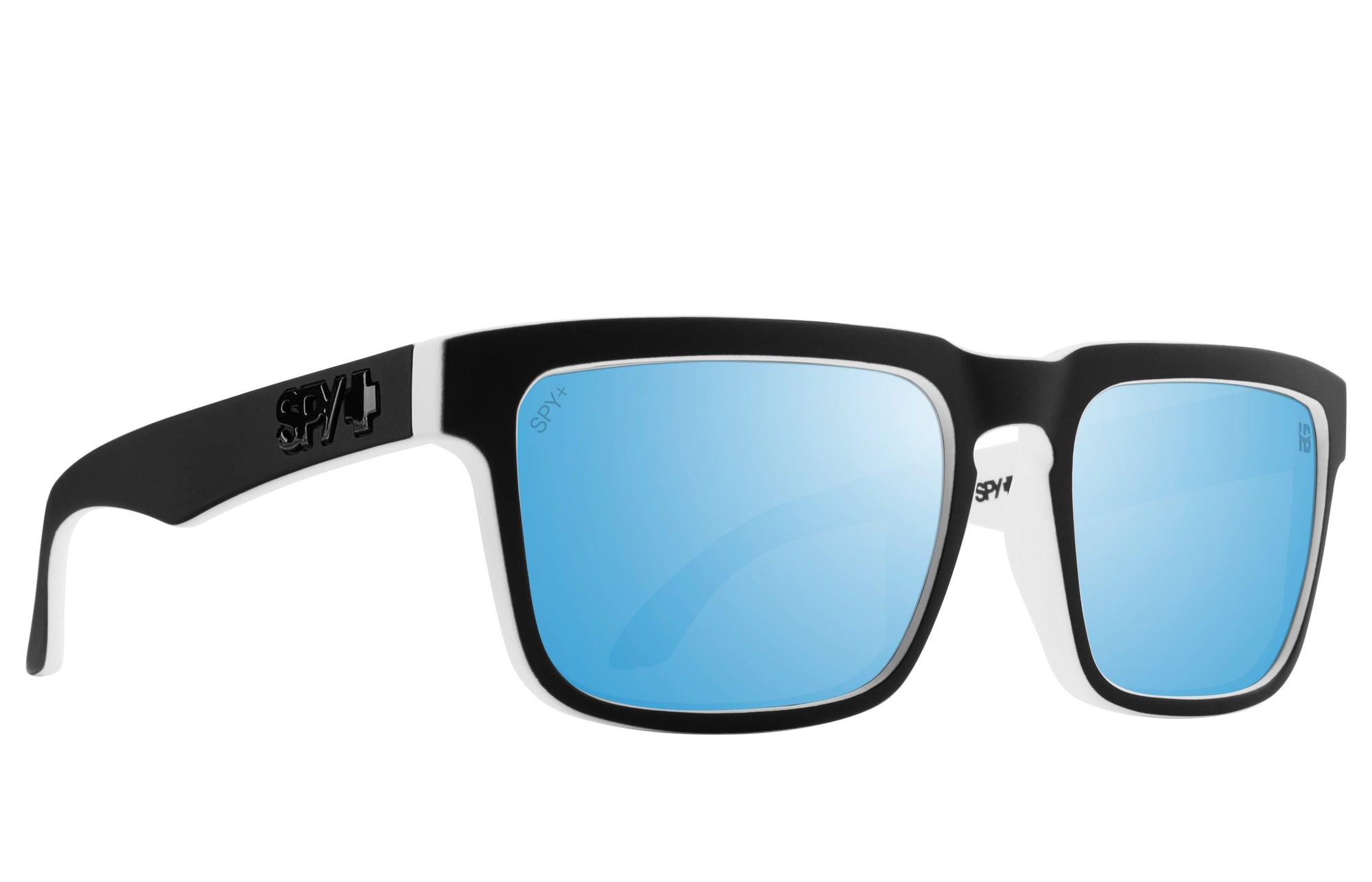 SPY Helm Whitewall - Happy Boost Ice Blue Mirror Polarized Sunglasses Sunglasses Spy 