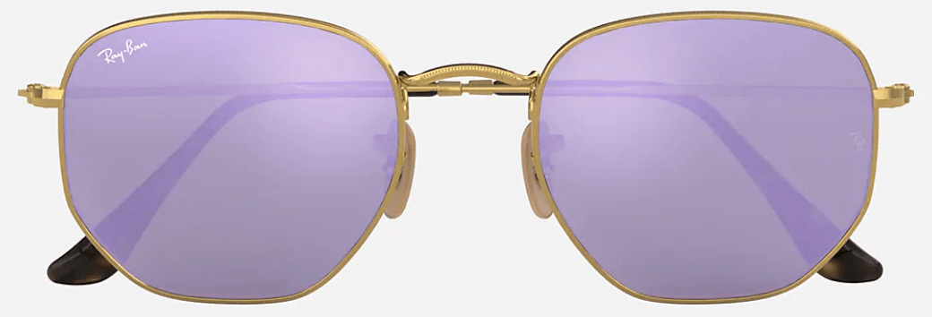 Ray ban sales hexagonal lilac mirror