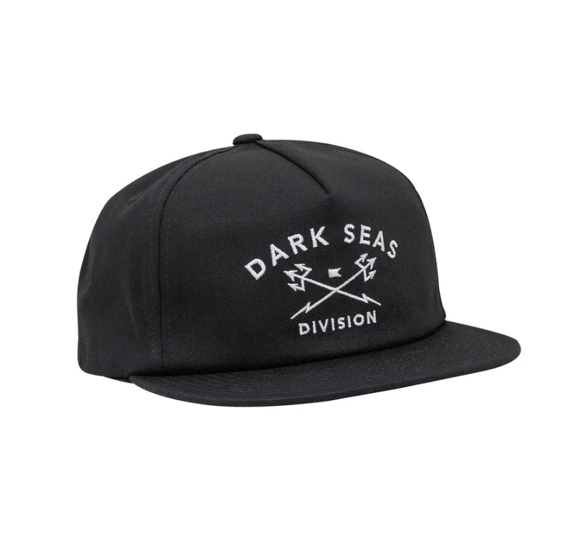 DARK SEAS Tridents Snapback Hat Black Men's Hats Dark Seas 