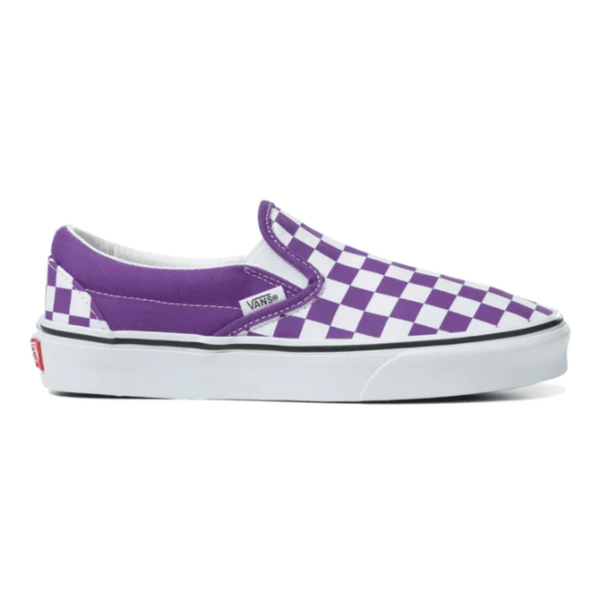 Checkered store vans purple