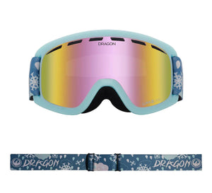 DRAGON Youth Lil D Snow Dance - Lumalens Pink Ion Snow Goggle Youth Snow Goggles Dragon 