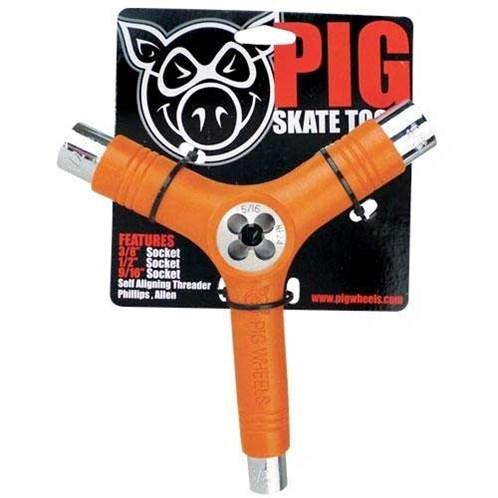 PIG Re-Threader Skateboard Tool Orange SKATE SHOP - Skateboard Tools Pig 