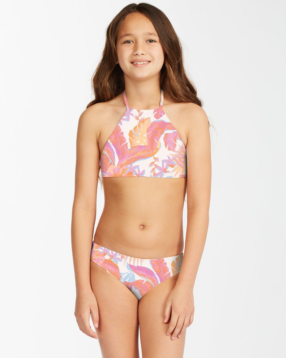 B91xZ Girls Tankini 2-Piece Swimwear Sport High Waist Teen Kids Bikini Set  Bathing Suit Swimwear,Black 9-10 Years 