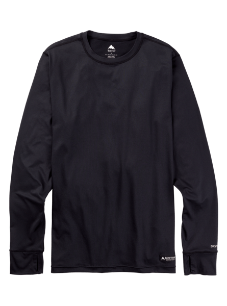 BURTON Midweight Base Layer Crew Top True Black Freeride Boardshop