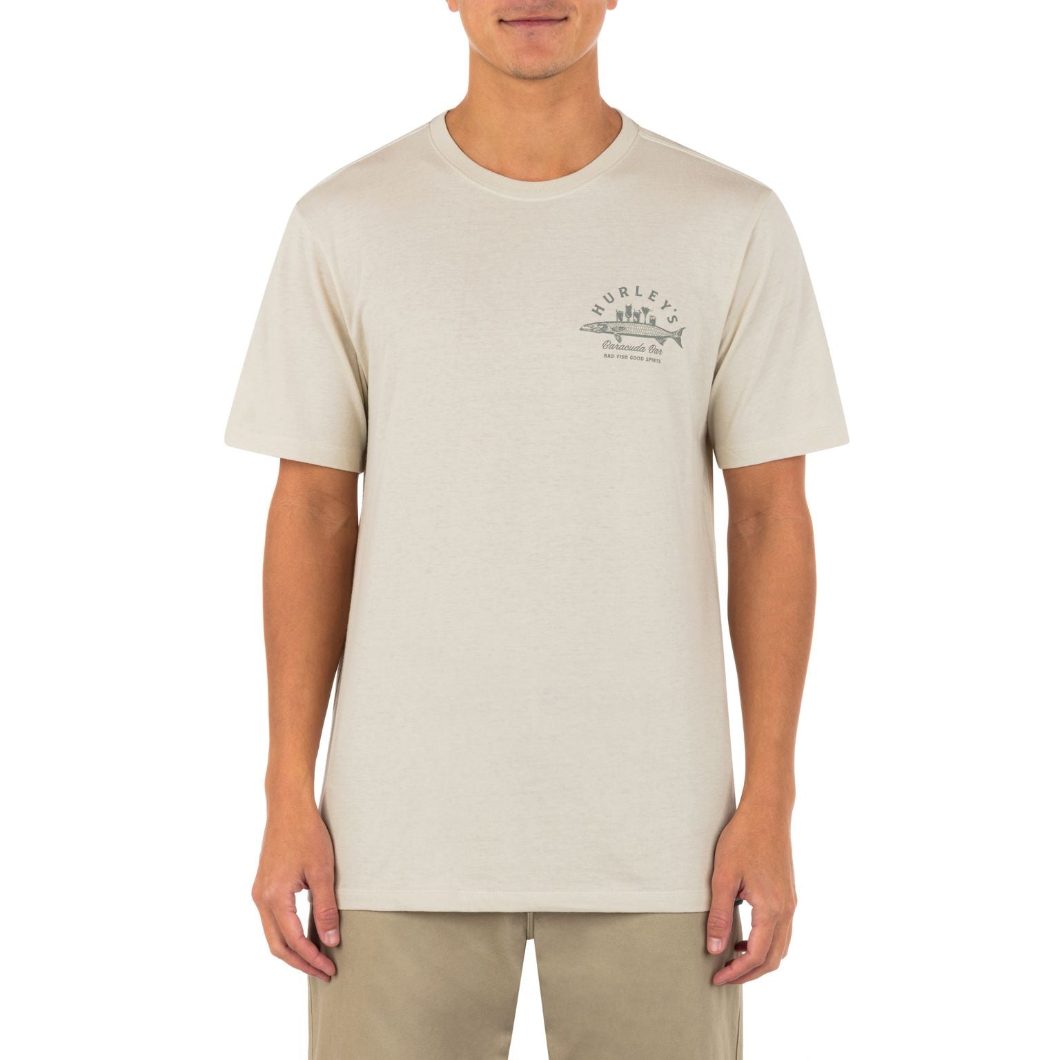 HURLEY Everyday Washed Baracuda Bar T-Shirt Bone - Freeride Boardshop