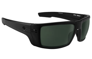 SPY Rebar ANSI Matte Black - Happy Grey Green Sunglasses Sunglasses Spy 