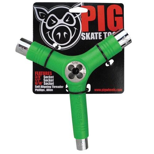PIG Re-Threader Skateboard Tool Green SKATE SHOP - Skateboard Tools Pig 