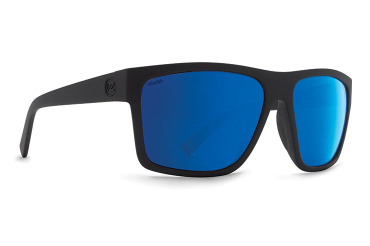 VONZIPPER Dipstick Black Satin - Wildlife Blue Flash Polarized