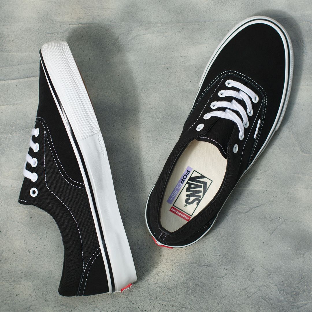 Vans Black White Skate Era Shoes 12